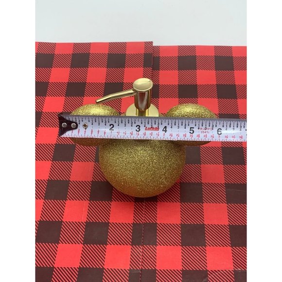 Mickey Mouse Gold Glitter Lotion Pump Soap Dispenser - Picture 3 of 6